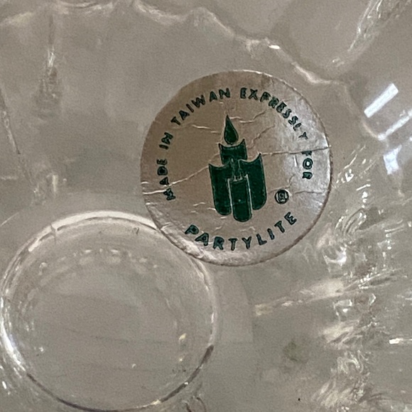 PartyLite Glass Candle Holder Set of 2 - Picture 7 of 7